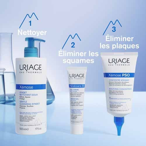 Uriage Xémose PSO 150ml - Apaisant et Renforçant, Peaux Psoriasiques