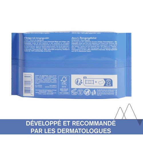 Uriage Lingettes Bébé Eau Nettoyante 70 - Douceur Naturelle