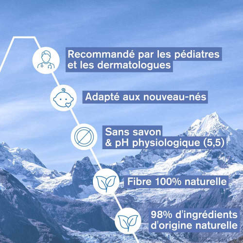 Uriage Lingettes Bébé Eau Nettoyante 70 - Douceur Naturelle