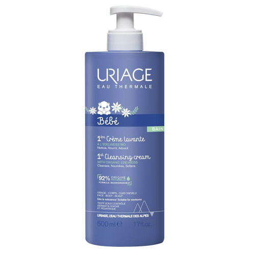 Uriage 1ère Crème Lavante Bébé 500ml - Douceur et Hydratation