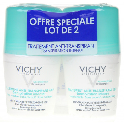 VICHY DEODORANT Anti-transiprant 48H - Roll-on Lot de 2-6466