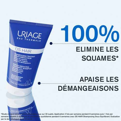 Uriage DS Hair Shampoing 150ml - Apaise et Purifie le Cuir Chevelu