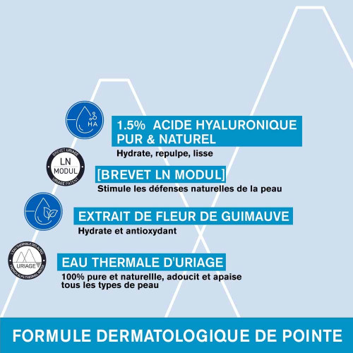 Sérum Booster H.A Uriage 30ml - Hydratation Intense Visage