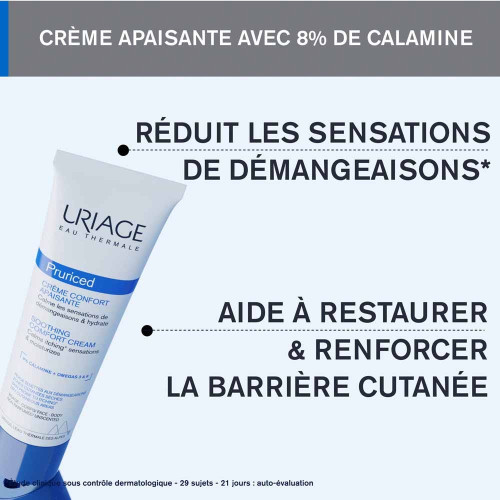 Uriage Pruriced Crème Apaisante 100ml - Hydrate Peaux Sensibles