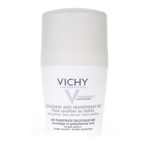 VICHY DEODORANT Anti-transpirant 48H Roll-on - Peaux sensibles et épilées-6476