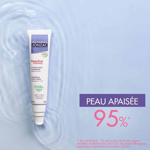 Reactive Control Crème Riche Apaisante Bio 40 ml
