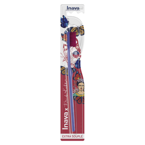 x Frida Kahlo Brosse à Dents Extra Souple 15/100 Bleu Cobalt