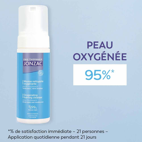 Mousse nettoyante oxygénante Bio 150 ml
