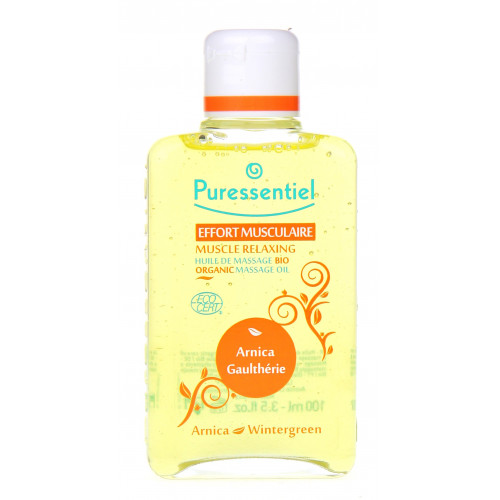 Puressentiel Huile Massage Bio 200ml - Soulage Tensions Musculaires