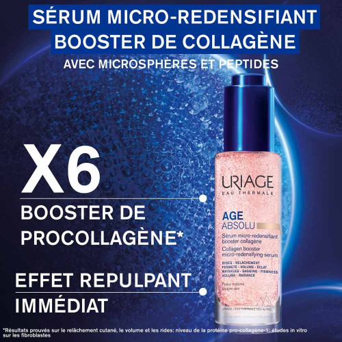 AGE ABSOLU Sérum Micro-Redensifiant Booster Collagène Visage Peaux Matures 30 ml