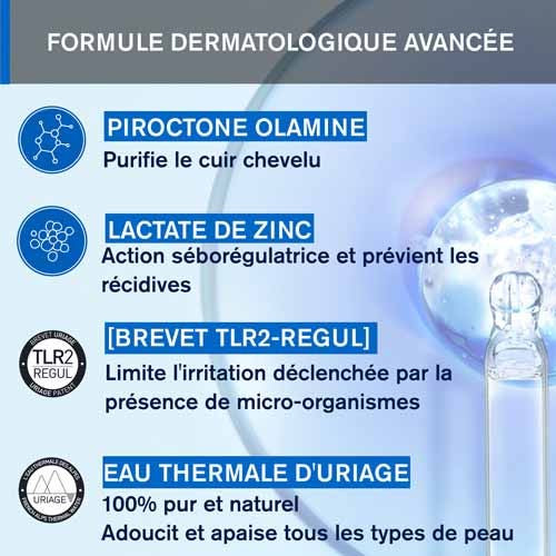 Uriage DS HAIR Shampoing Antipelliculaire 200ml - Apaise & Purifie