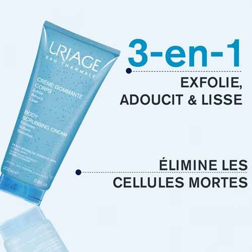 Uriage Crème Gommante Corps 200 ml Exfoliation Douce Peaux Sensibles