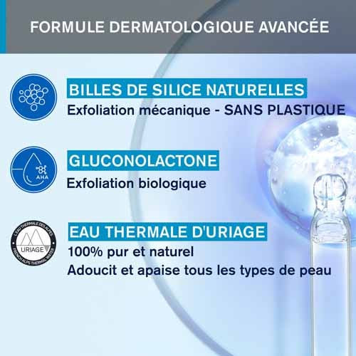 Uriage Crème Gommante Corps 200 ml Exfoliation Douce Peaux Sensibles