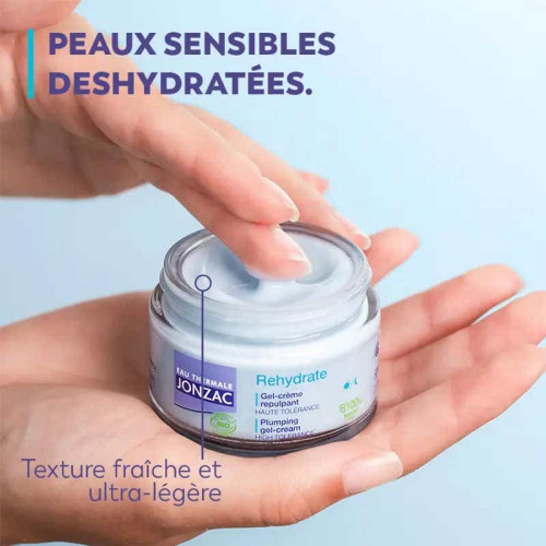 Jonzac REhydrate Gel-Crème 50ml Hydratation Éclat Peaux Sensibles