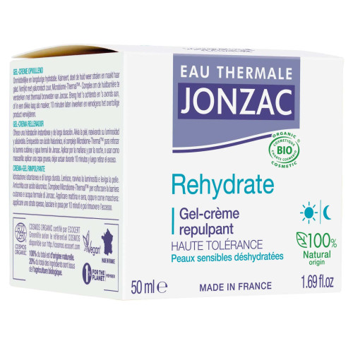 Jonzac REhydrate Gel-Crème 50ml Hydratation Éclat Peaux Sensibles