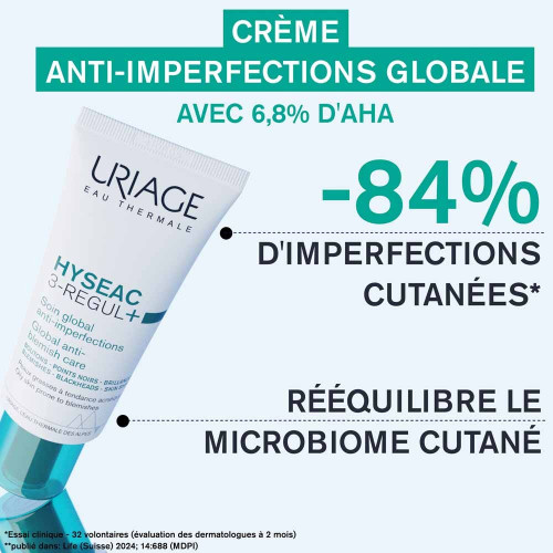 URIAGE HYSEAC SPF50+ : Soin anti-imperfections + protection solaire
