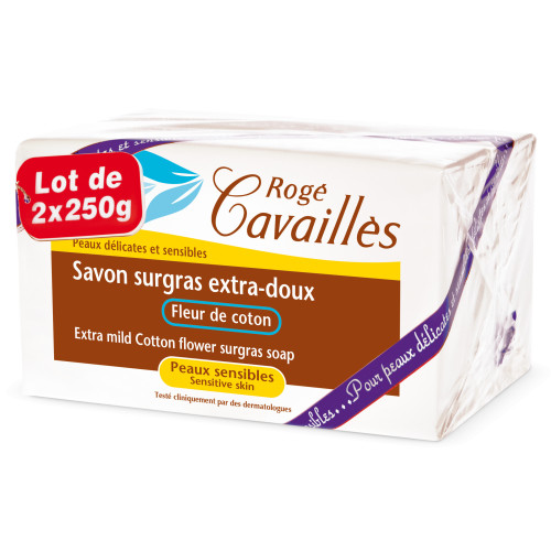 Rogé Cavaillès Savon Extra Doux 2x250g - Adoucit et Protège