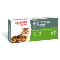 CLEMENT THEKAN Strantel Chat 4 Comprimés - Vermifuge Efficace