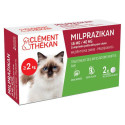 CLEMENT THEKAN Vermifuge Milprazikan Chat 2kg+ 2 Comprimés
