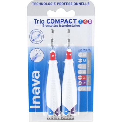 INAVA Trio Compact Brossettes Interdentaires 3pcs - Nettoyage Profond