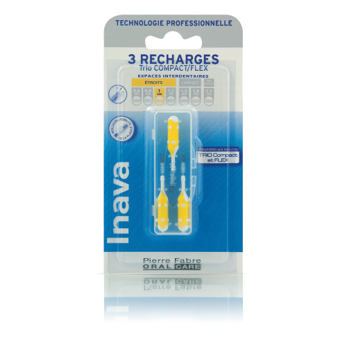 INAVA Brossettes Interdentaires Trio Compact 3 Recharges