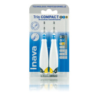 INAVA Trio Compact 6 Brossettes - Nettoyage Profond Dents
