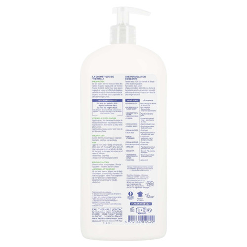 JONZAC Bébé Gel Dermo-Douceur Bio 1L - Douceur et Protection Optimale