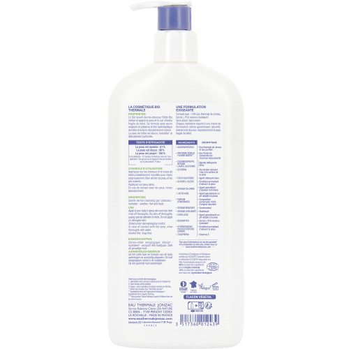 Jonzac Bébé Gel Lavant Dermo-Douceur Bio 500ml - Doux et Protecteur