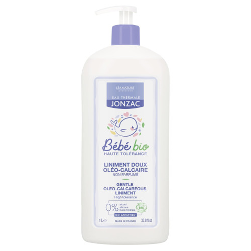 Jonzac Liniment Doux Bébé Bio 1L - Nettoie et Protège