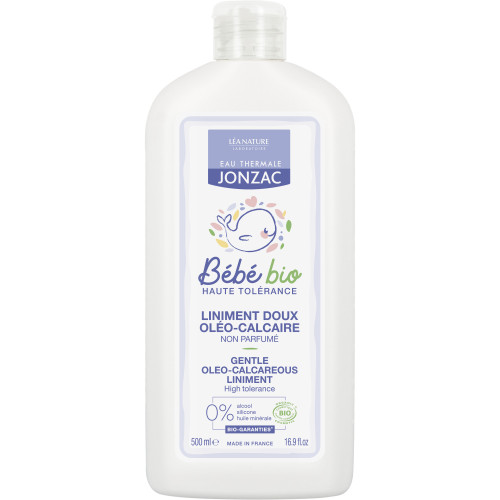 Jonzac Liniment Doux Bébé Bio 500ml - Apaise et Protège