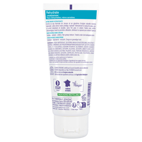 Jonzac REhydrate Crème Mains Bio 50ml - Hydratation Intense