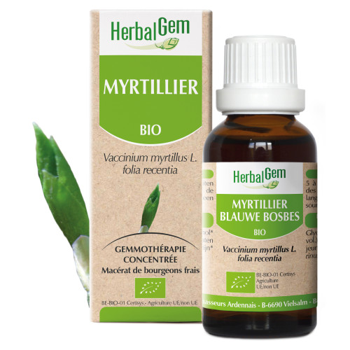 HERBALGEM Bio Myrtillier 30ml - Assimilation Sucre Protection Yeux