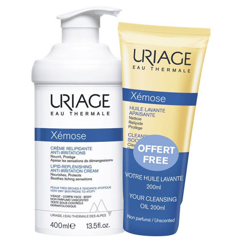 Uriage Xémose Crème Relipidante 400ml - Apaise et Hydrate 24h