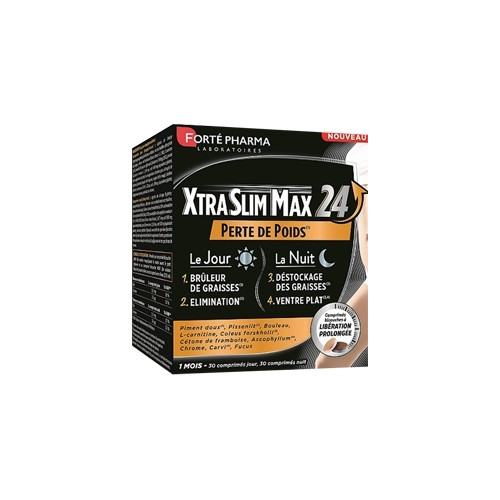 Forte Pharma Xtraslim Max 24 - 60 Comprimés - Perte de Poids Efficace