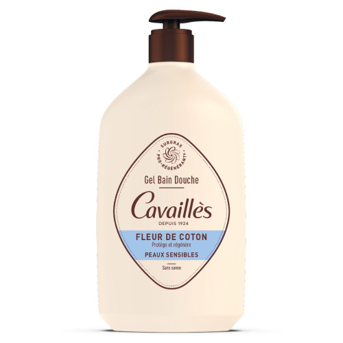 Rogé Cavaillès Gel Bain Douche 1L - Peau Sensible Fleur de Coton