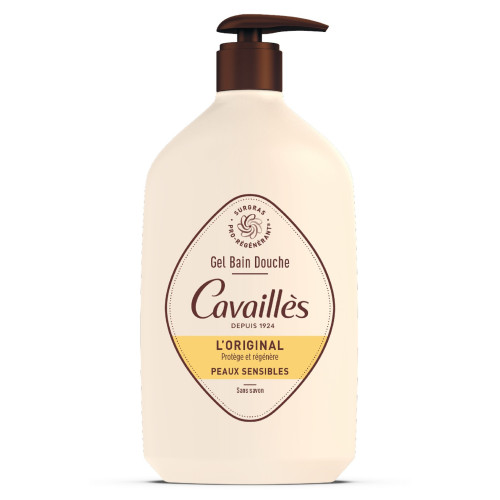 Rogé Cavaillès Gel Bain Douche 1L - Peaux Sensibles, Pro-Régénérant