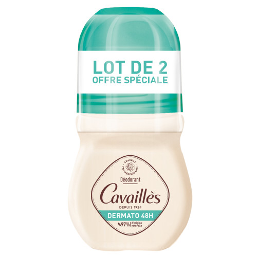 Rogé Cavaillès Dermato Déo Roll-On 2x50ml - Protection 48H Naturelle