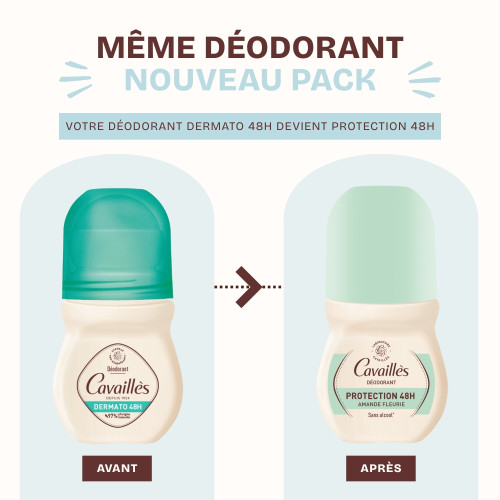 Rogé Cavaillès Dermato Déo Roll-On 2x50ml - Protection 48H Naturelle