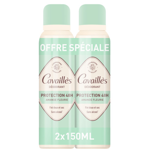 Rogé Cavaillès Déo Dermato 48H Spray 2x150ml - Protection Douceur