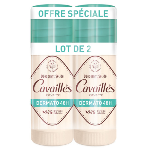 Rogé Cavaillès Dermato 48H Déo Stick 2x40ml - Protection Naturelle
