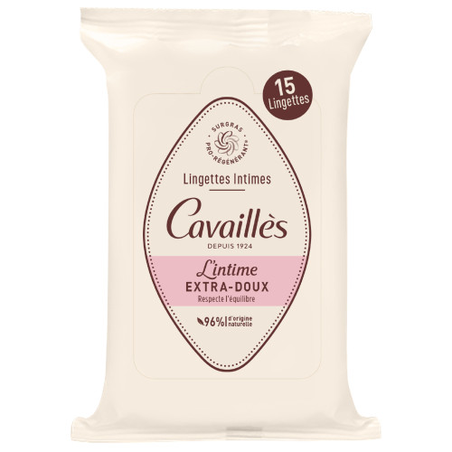 Lingettes Intimes Extra-Doux 15 lingettes
