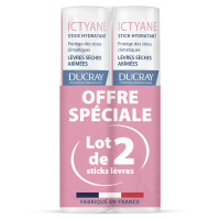 ICTYANE - Stick Lèvres Hydratant - Lèvres Sèches et Abîmées, 2x3g