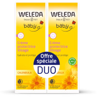 Baby Crème Protectrice Visage Calendula Lot de 2 x 50 ml