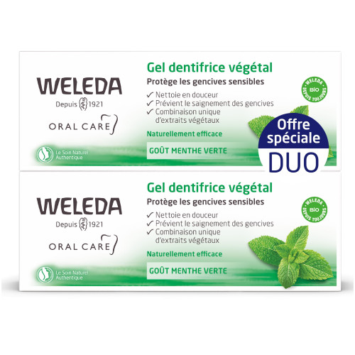 Weleda Gel Dentifrice Végétal Lot de 2 x 75 ml