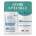 Hidrosis Control Roll-On Anti-Transpirant Aisselles Lot de 2 x 40 ml