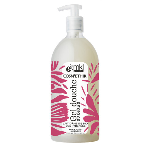 Cosm'Ethik Gel Douche Surgras Lait d'Ânesse Bio des Pyrénées 1 L