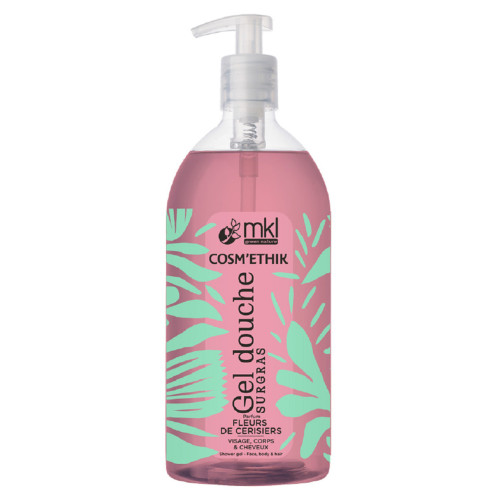 Cosm'Ethik Gel Douche Fleurs de Cerisiers 1 L