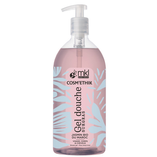 Cosm'Ethik Gel Douche Surgras Jasmin Bio du Maroc 1 L