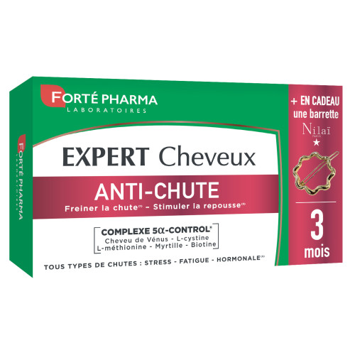 Expert Anti-Chute de Cheveux 90 comprimés + Barrette Offerte