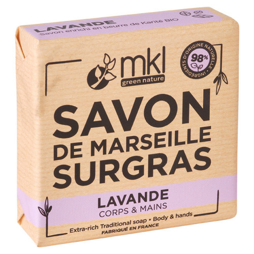 Savon de Marseille surgras à la lavande 100 g